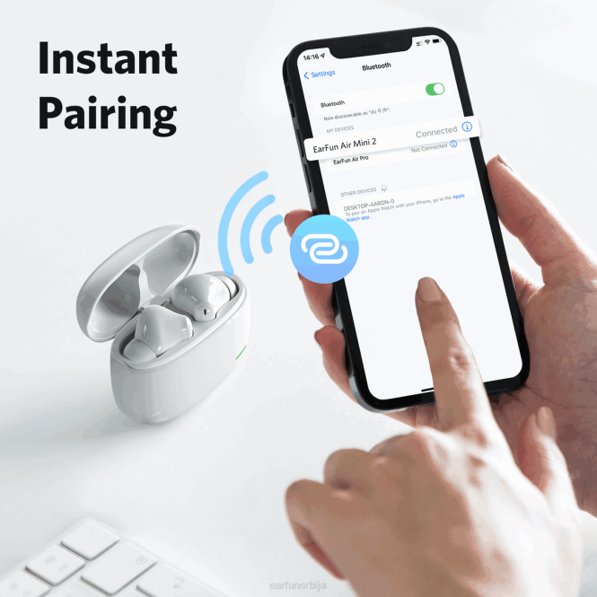 EarFun слушалице аир мини 2 JRZD17 бео