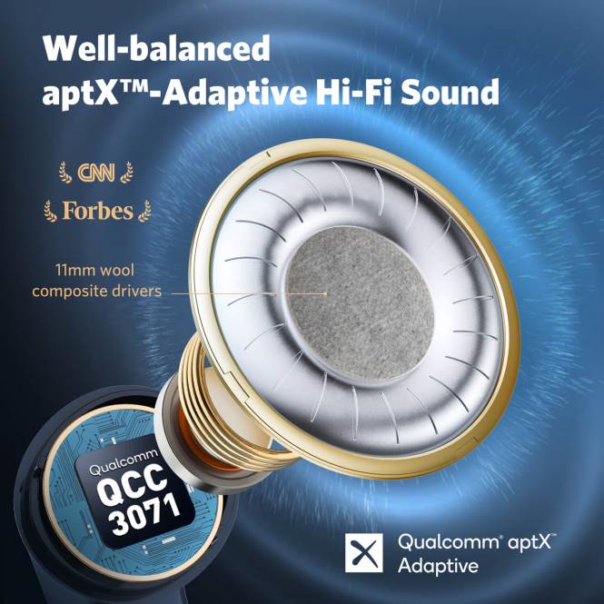 EarFun слушалице аир про 3 JRZD5 Морнарско плаво